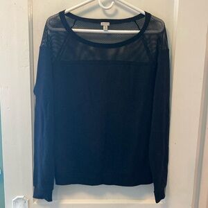 Guess Fishnet Shoulder Sweater